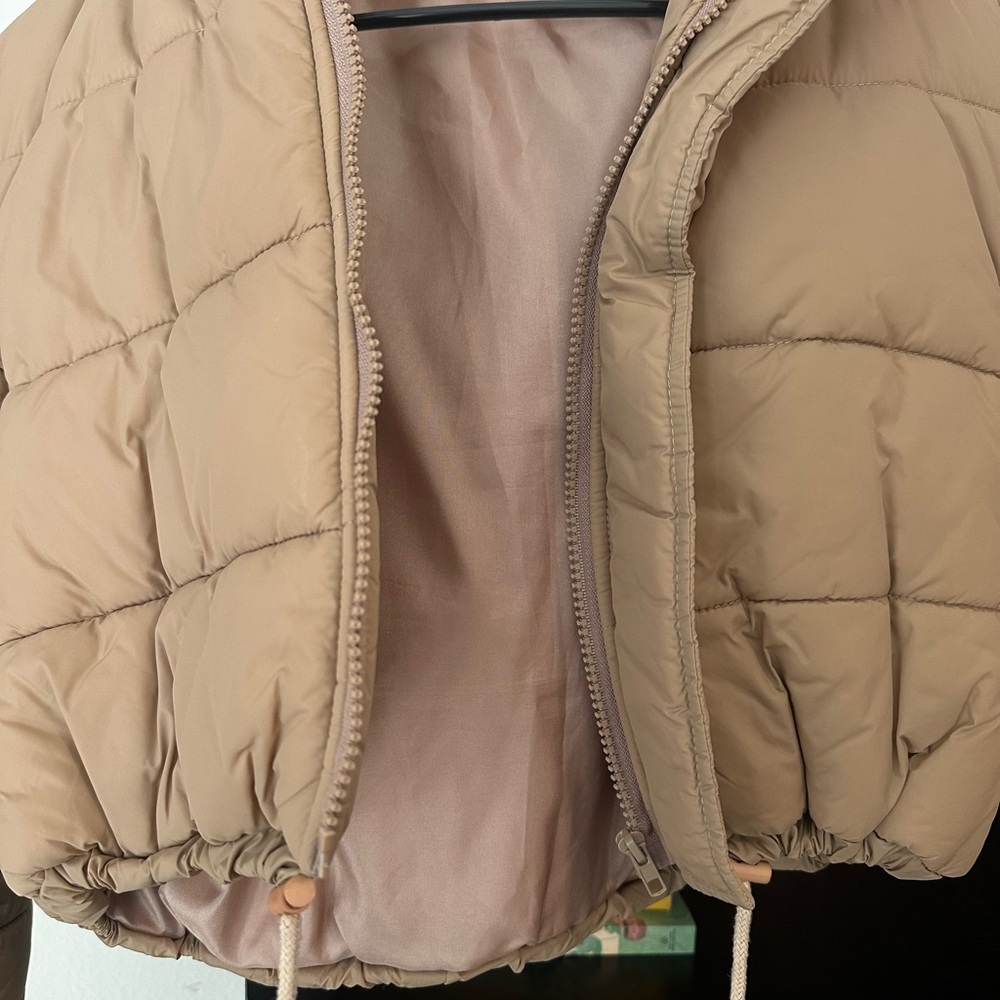 Shein Light Brown Puffer Jacket - image 3